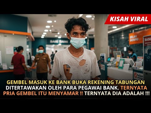 GEMBEL MASUK BANK BUKA TABUNGAN MALAH DITERTAWAKAN !! TAK DISANGKA GEMBEL ITU TERNYATA ADALAH !!!