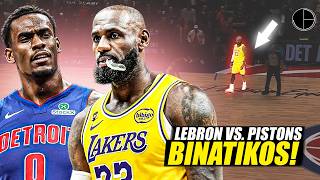 BINATIKOS si LeBron dahil sa HINDI NIYA GINAWA sa End Game kontra sa PISTONS!