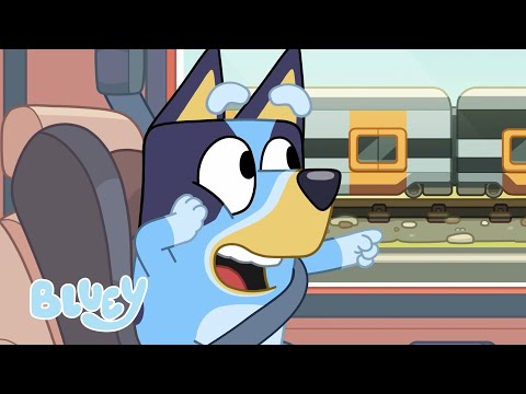 Train Race! 🚆 💙 🚗 | Bluey Season 2 Highlight - Road Trip | Bluey