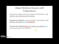 Understanding Object Relative Clauses