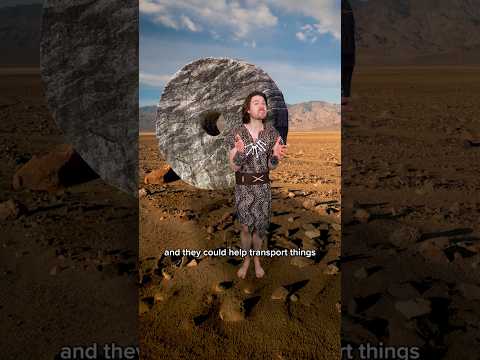 Inventing the Wheel 🛞 #comedy #caveman #history #shorts