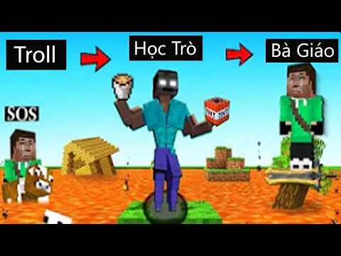 Anh Đen Xì Xì Troll Bà Giáo Phát Khóc Trong Minecraft- Siêu Hài Hước 🤣