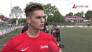Screenshot van video Reactie Jurriaan Seppenwoolde op Excelsior'31 - Staphorst (4-1)