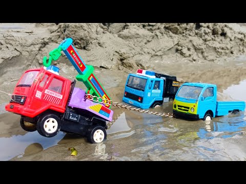 Loading Tata Ace Gold Dumper Druck Accident Pulling Out Help Crane & Dumper Truck Video ? S2 Toy