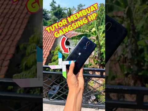 Tutor membuat gangsing hp | pemadang gangsing laju | hp gangsing #idekreatif #diy #gangsing