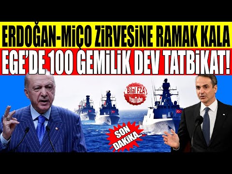 atina zortt..yunan başkan miço tam Türkiye'ye geleceği sırada Egede Türk Donanması 100 Gemiyle mesaj