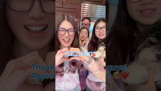 Thank you for 1M subscribers! Appreciate you all!🥰🥳 #reaction #1million #thankyou #family