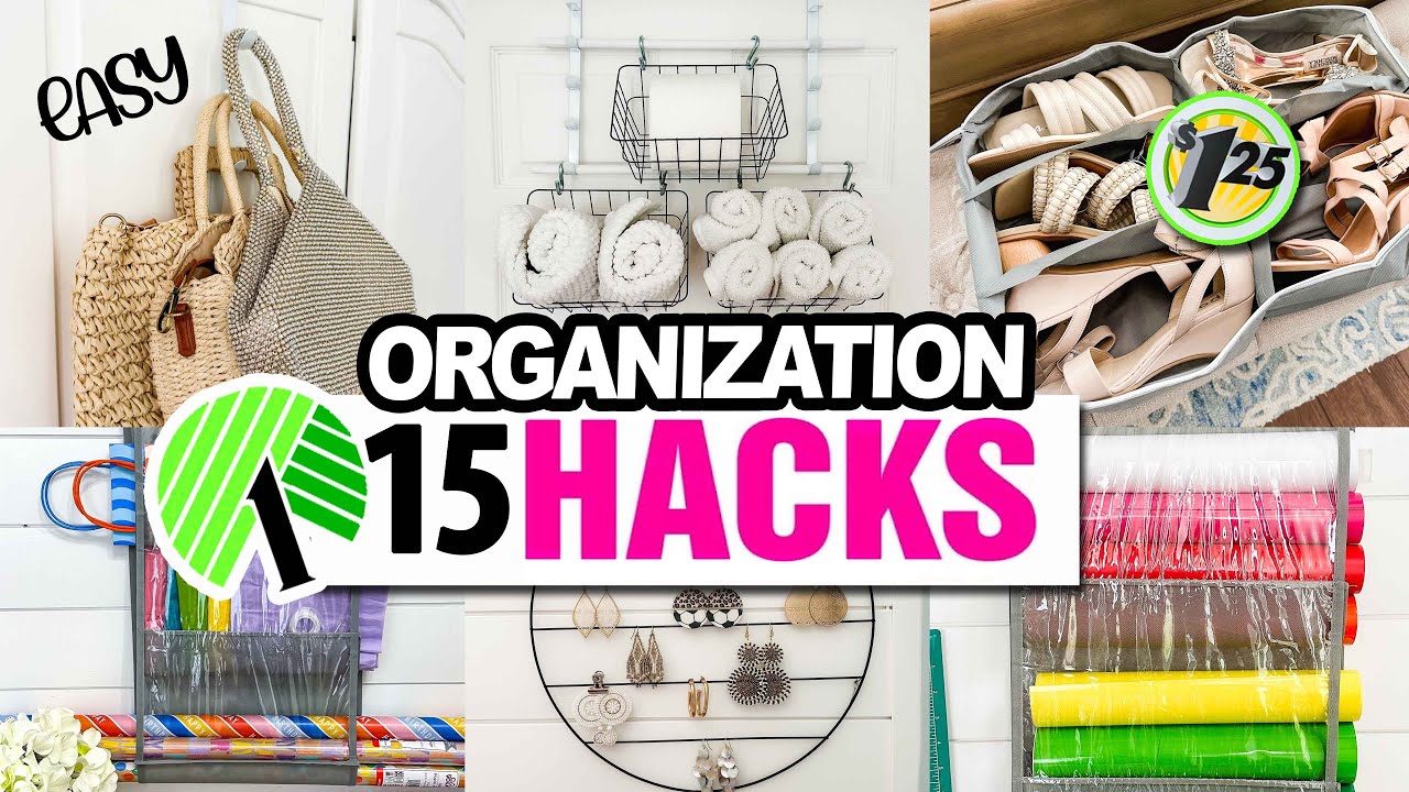 Clear the Clutter with these 15 Dollar Tree ORGANIZATION HACKS!
