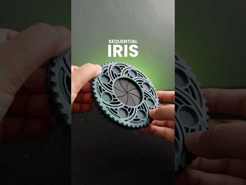 3D Printed Sequential Iris #3dprinting