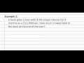 Simple Interest Concepts and Calculations