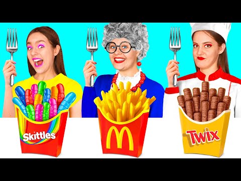 Reto De Cocina Yo vs Abuela | Hacks y Trucos de Cocina de TeenChallenge