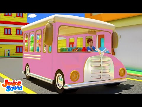 Bus Ke Pahiye Ghume Gol Gol Gol, बस के पहिए घुमे, Ice cream Song + Top Rhymes for Kids