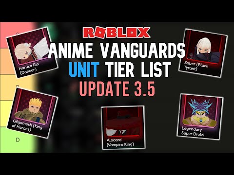 *UPDATE 3.5* Anime Vanguards Unit Tier List - Update 3.5