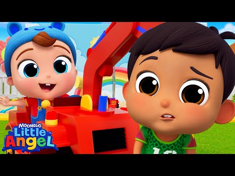 Baby John Goes to School! | Little Angel Kids Songs & Nursery Rhymes