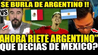 PERIODISTA MEXICANO SE BURLA DE LA PRENSA ARGENTINA TRAS PERDER LA FINAL ANTE MARRUECOS 2-0