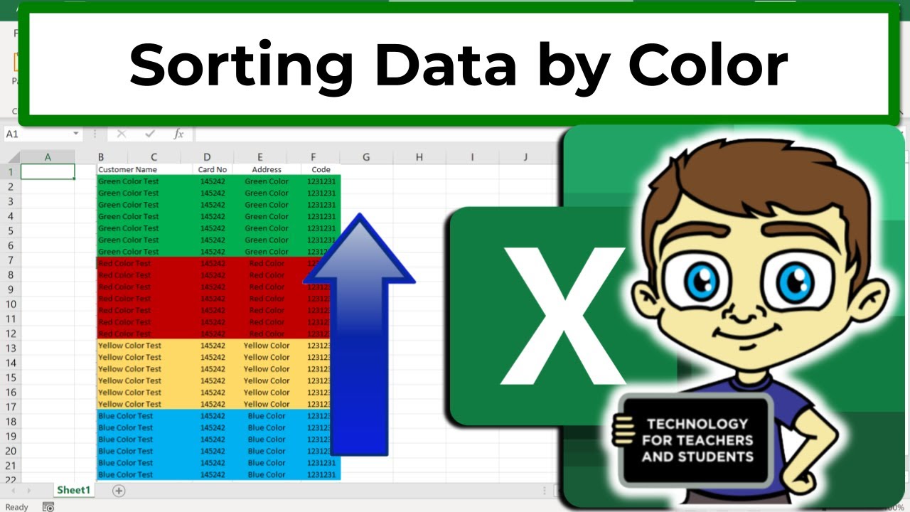 How to Sort Excel Data By Color