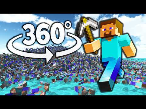 MINECRAFT STEVE - 50,000 TIMES!  - 360° VIDEO