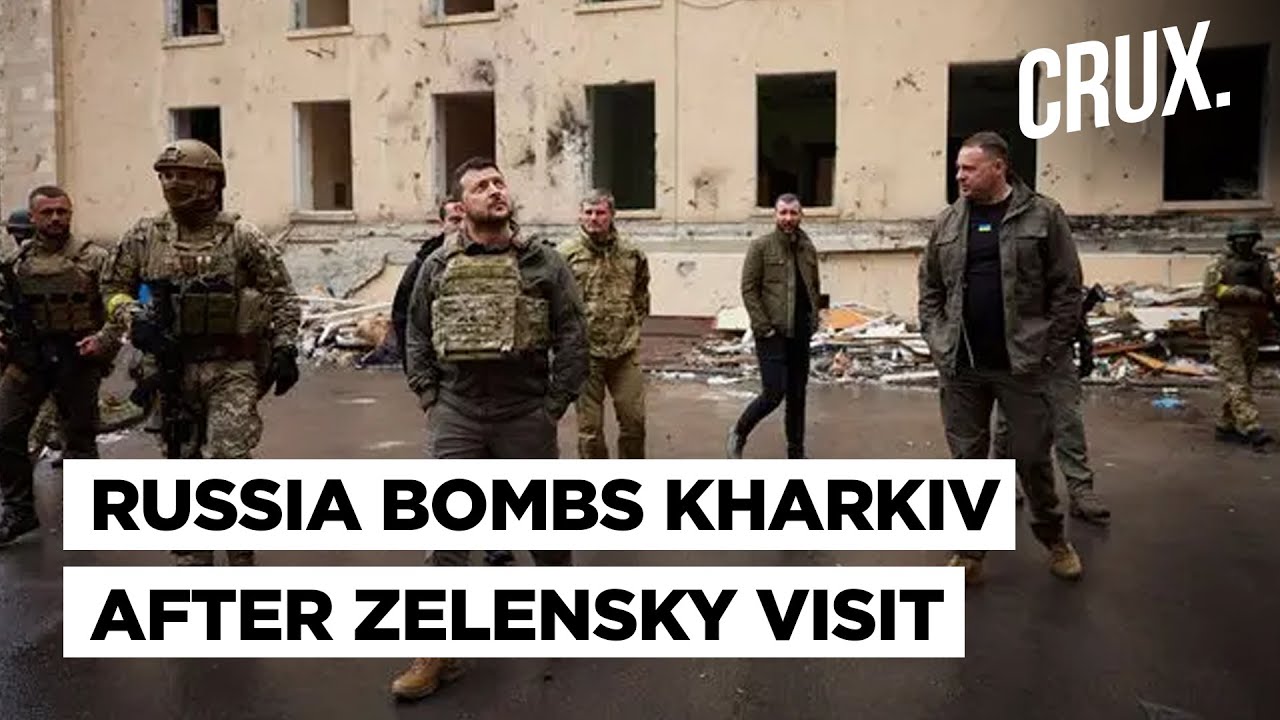 Blasts In Kharkiv After Zelensky Visit l Missiles Hit Ukraine Arms Site