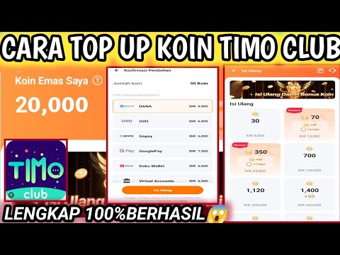 Cara Top Up Koin Aplikasi Timo Club || Cara Isi Ulang Koin Timo Club