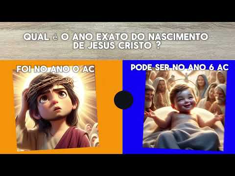 qual é o ano exato do nascimento de Jesus Cristo!?🤔