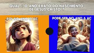 qual é o ano exato do nascimento de Jesus Cristo!?🤔
