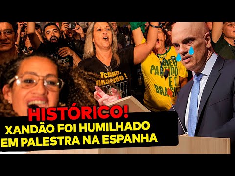 Xandão acaba de ser humilhado durante palestra na Espanha! Multidão foi ao delírio: sensacional