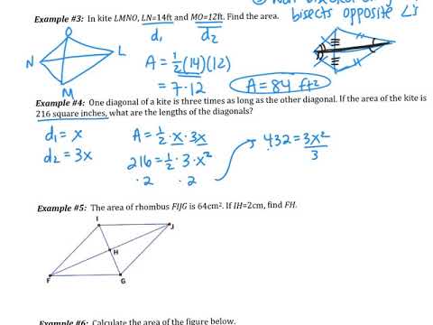 11.2: Areas of Trapezoids, Rhombuses & Kites