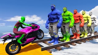 GTA V: Superheroes, Flatbed Trailer Tractor Truck COLOR POLICE CARS TRANSPORTING WITH TRUCKS