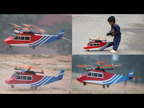 How to make a Drone Helicopter - Quadcopter Airplane - Aeroplane - Drone at home