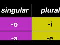 Pluralizing Common Italian Nouns