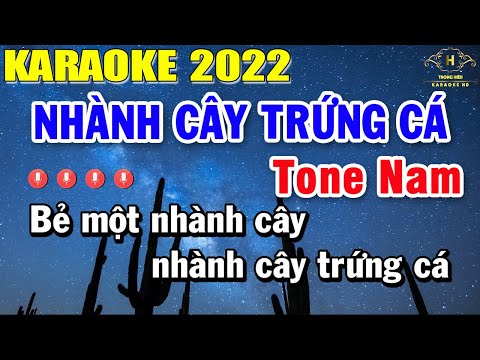 Nhành Cây Trứng Cá Karaoke Tone Nam Nhạc Sống | Beat Mới Dễ Hát Âm Thanh Chuẩn | Trọng Hiếu