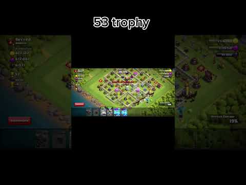 53 trophy💀 #clashofclans #coc