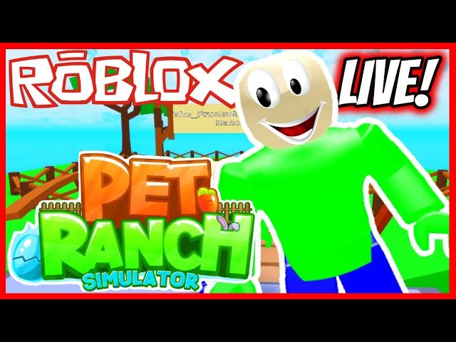 ROBLOX PET RANCH SIMULATOR LIVE STREAM ? | Roblox Live Stream With Fans!