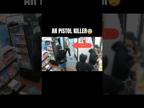￼Killer goes into the corner store with a AR pistol under his armpit 😨￼ #violenceprevention #chraq