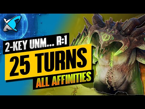 Only "25 TURNS"... 2-Key UNM... All Affinities!? | Nuvakwahu Clan Boss Team | RAID: Shadow Legends