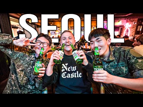 Getting Drunk with the South Korean Army in Seoul 🇰🇷