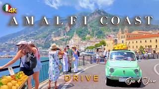AMALFI COAST ITALY 🇮🇹 SPECTACULAR 4K DRIVE along the Amalfi Coast Atrani Minori Maiori Cetara Vietri