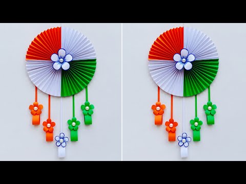 DIY Republic Day Wallhanging Craft // Tricolor wall decoration ideas // 26th January special craft