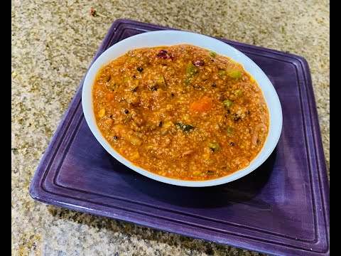 ತಾಜಾ ಮಸಾಲೆಯೊಂದಿಗೆ ಗೋಧಿ ನುಚ್ಚಿನ ಬಿಸಿಬೇಳೆ ಬಾತ್ | cracked wheat / broken wheat bisibele bath