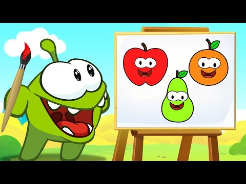 Draw Fruits With Names In Hindi | फल बनाना सीखें | Learn With Om Nom