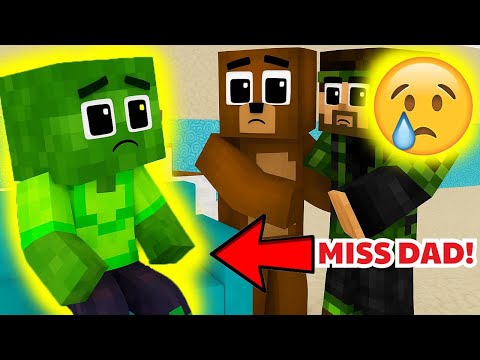 Zombie Boy and Stepfather's Secret | Sad Minecraft Animation