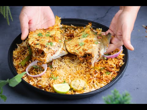 Instant Fish Biryani Recipe | Tasty Pomfret Biryani