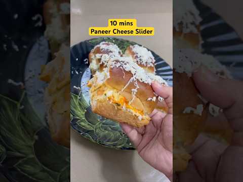 Cheese Paneer Veggie Sliders ready in just 10 minutes🧀 #shorts #paneerrecipe #cheese #jainrecipe