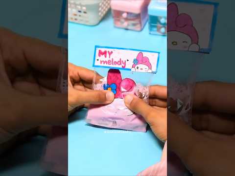 DIY My Melody Squishy idea 💗#diy #shorts #youtubeshorts #miniature #art #squishy