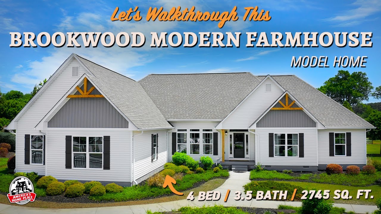 Let's Walkthrough the Brookwood Modern Farmhouse Model Home in Calhoun, GA