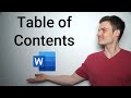 Creating and Managing Table of Contents