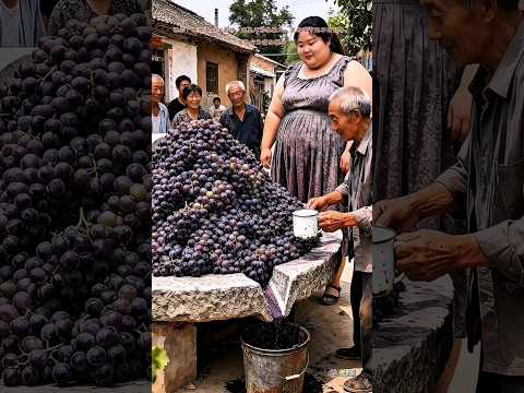 ๐ซThe fat girl squeezed out the juice from the berries.๐๐ซ#shorts