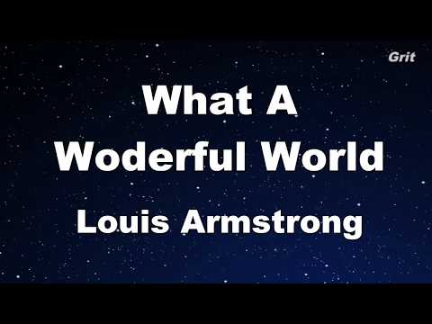 What A Wonderful World – Louis Armstrong Karaoke【Guide Melody】