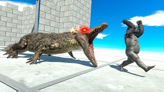KING PURUSSAURUS keeps INVADERS away FROM his CASTLE - Animal Revolt Battle Simulator
