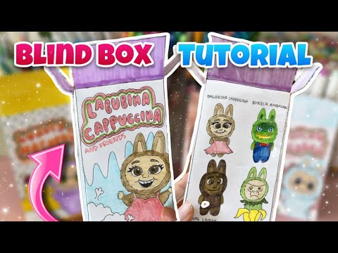 Paper blind box tutorial! Labubina Cappuccina series?